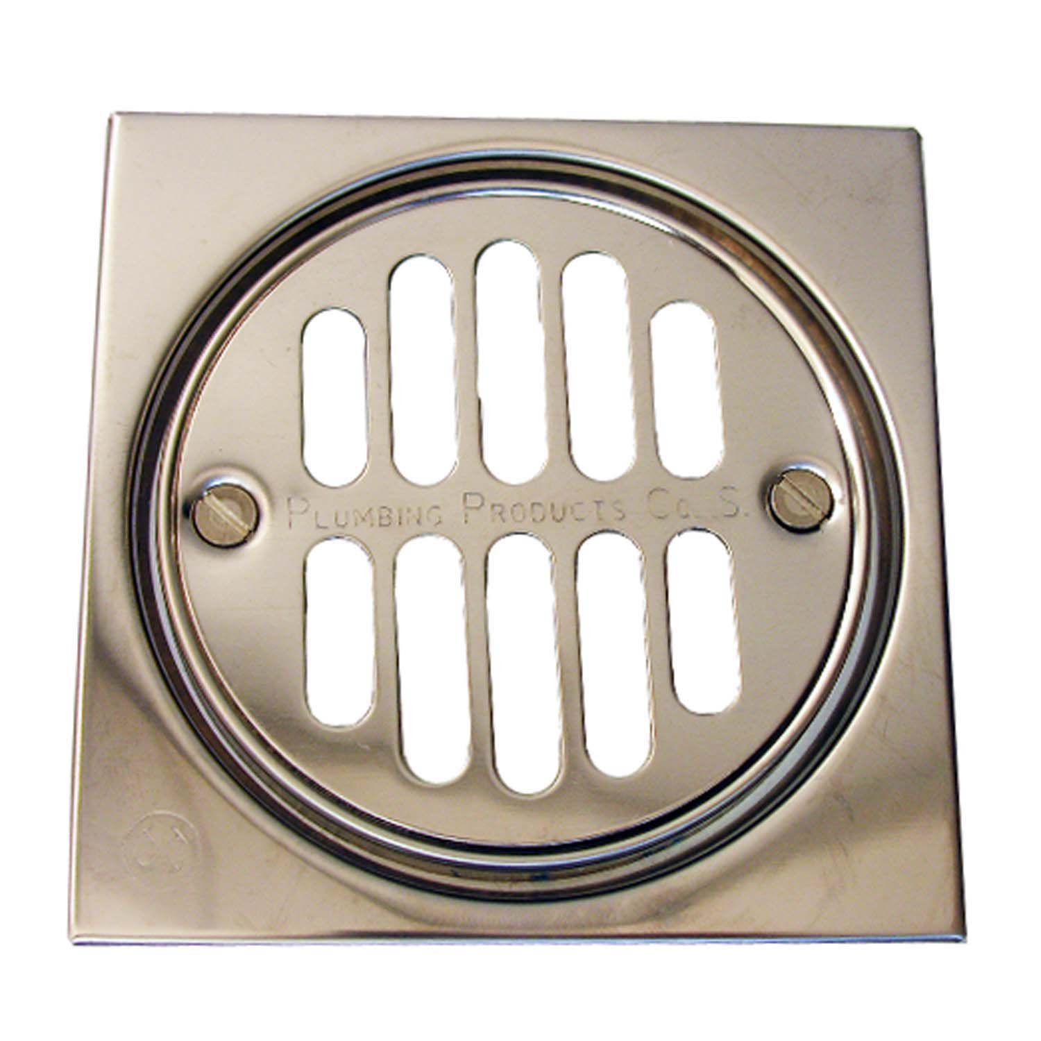 LASCO 031245 Shower Drain Trim Kit with 3 1/2Inch Grid Strainer and