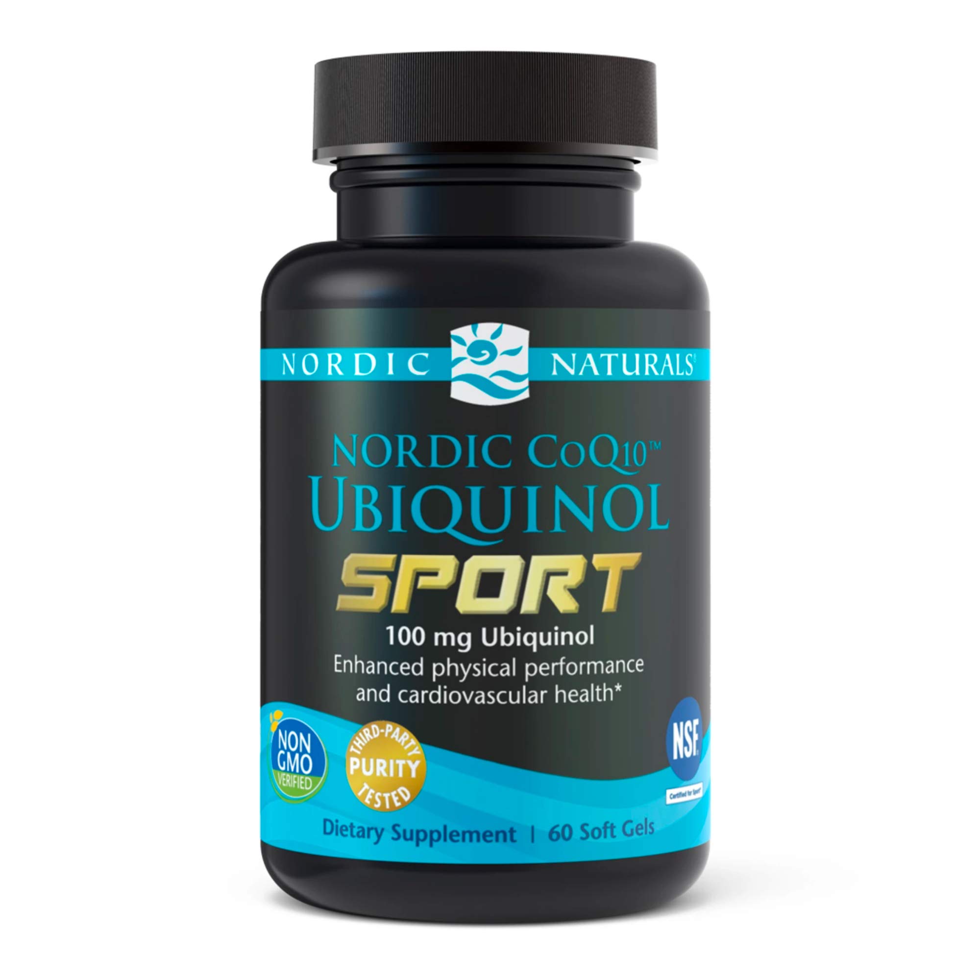 Nordic Naturals Nordic CoQ10 Ubiquinol Sport - 100 mg Ubiquinol - 60 Mini Soft Gels - Heart Health, 
