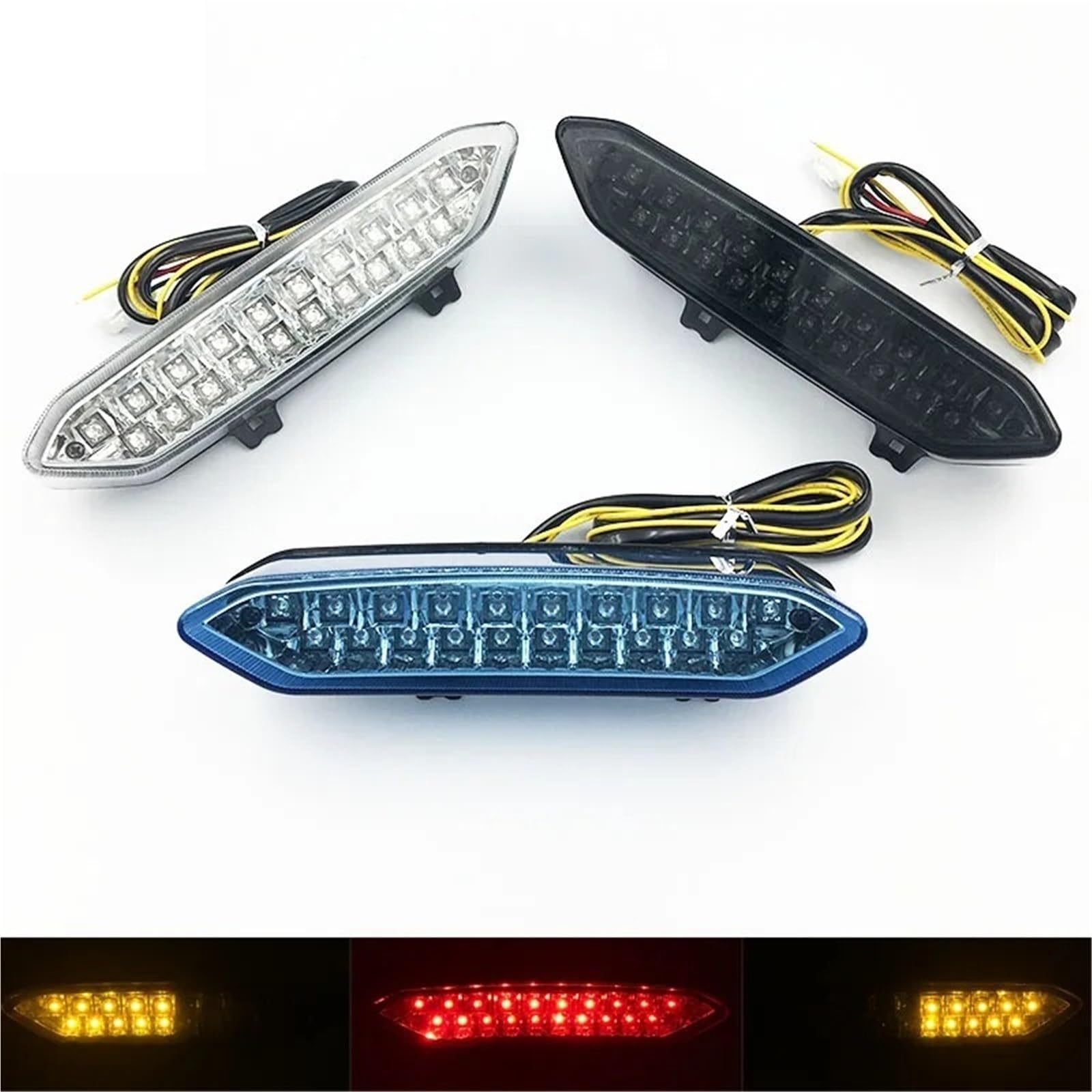 Fanale posteriore per moto Indicatori direzione Led integrati per YAMAHA