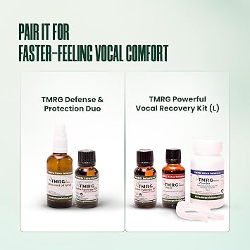 Voice Synergy Oil Triple Action Professional Vocal Cord Remedy 100% Natural Herbal Voice Supplement Drops (20ml)