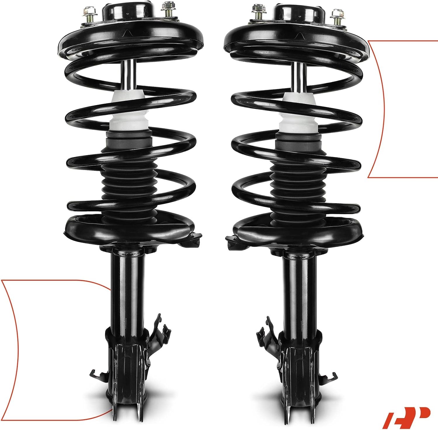 A-Premium Front Struts Compatible with Nissan Maxima 2002-2003 & Infiniti I30 2002-2004 - 2x Replacement Suspension Complete Strut Assembly Shock with Coil Spring