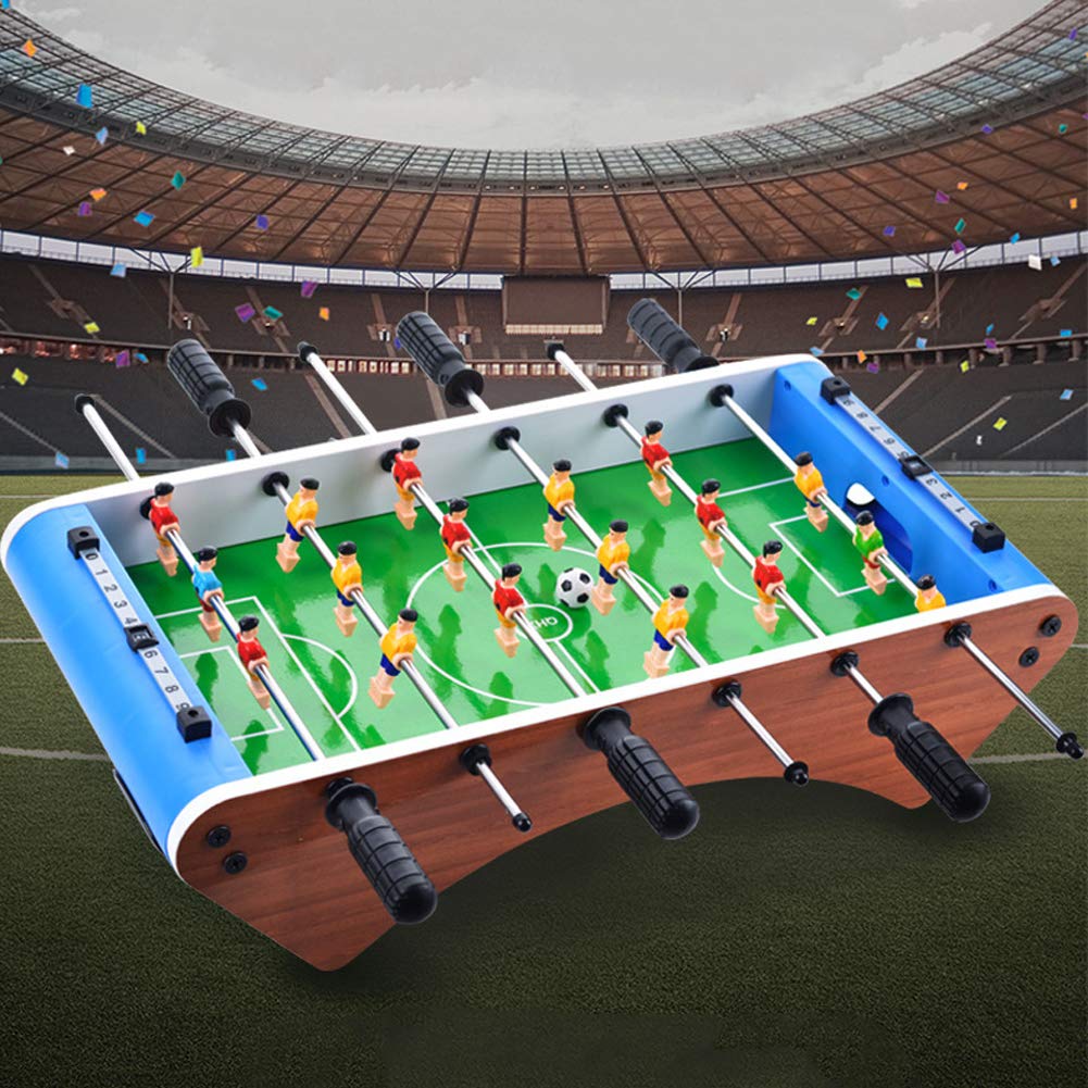 Chrees Futbolín Juegos de Fútbol Mini Juego de Futbolín Juego de Fútbol de Escritorio 6 Varillas Simulación de Barras de Puntuación de Interior para el Hogar, Fiesta
