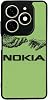 Tecno Spark 20/20C ile Uyumlu Nokia Tasarımlı Glossy Premium Kılıf, Yeşil