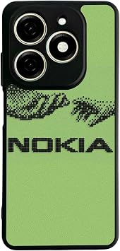 Tecno Spark 20/20C ile Uyumlu Nokia Tasar ml  Glossy Premium K l f, Ye il