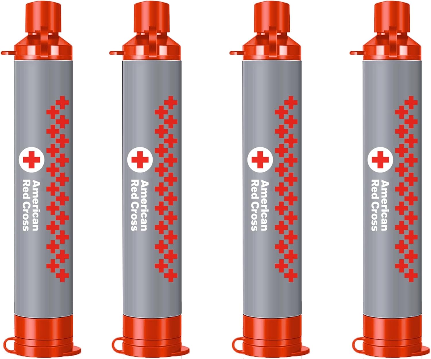 Officially Licensed American Red Cross 4 Stage Water Filter Straw