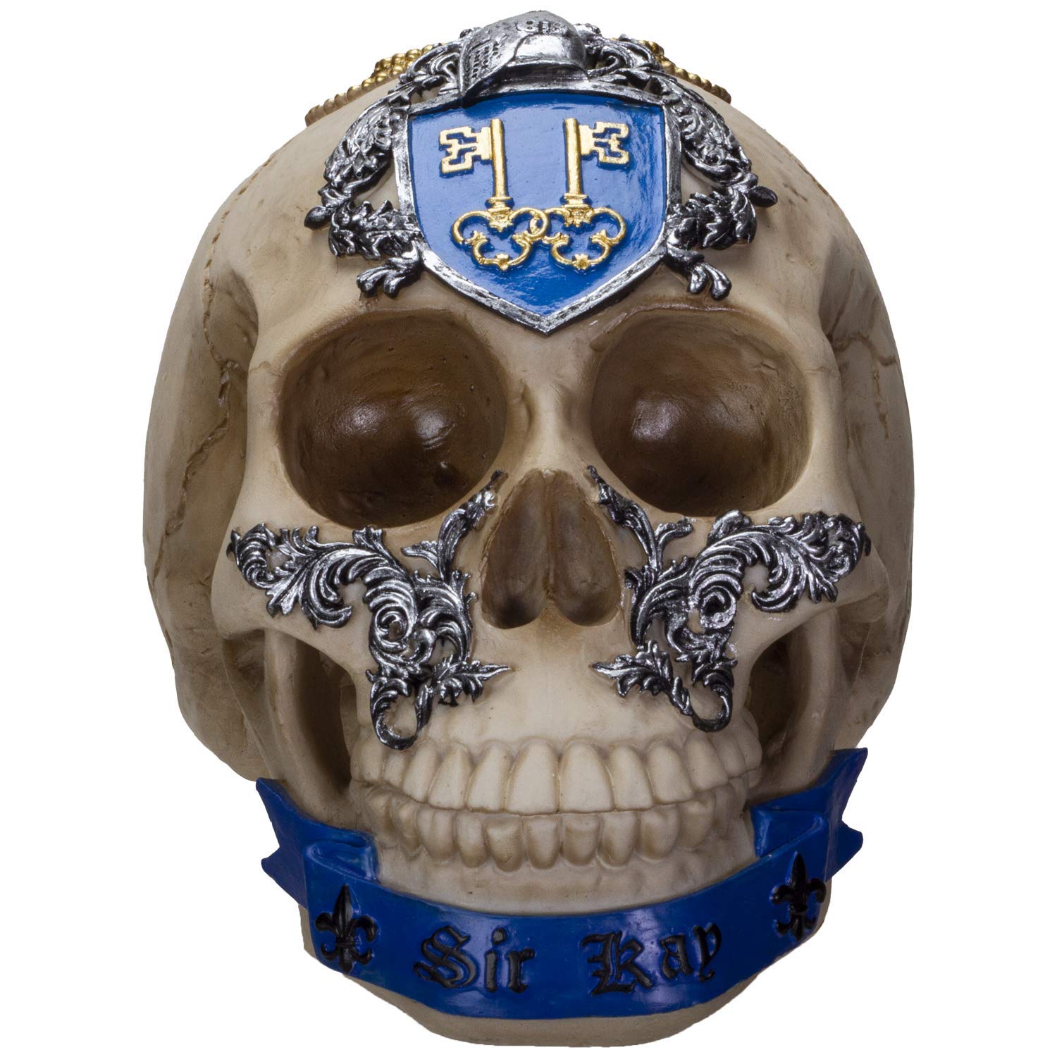 Sir Kay Skull Figurine Table Ronde Finition Premium Résine