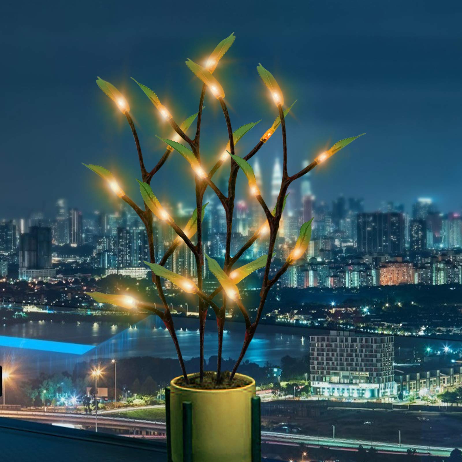 テーブルライト 置物 LED 金の生る木 自然 フェイク観葉植物 USB充電 テーブルライト 置物 LED 金の生る木 自然 フェイク観葉植物 USB充電の