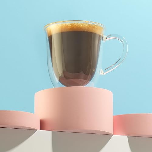 Vista 14 de JoyJolt Serene - Taza de café con aislamiento de doble pared (juego de 2) 13.5 onzas