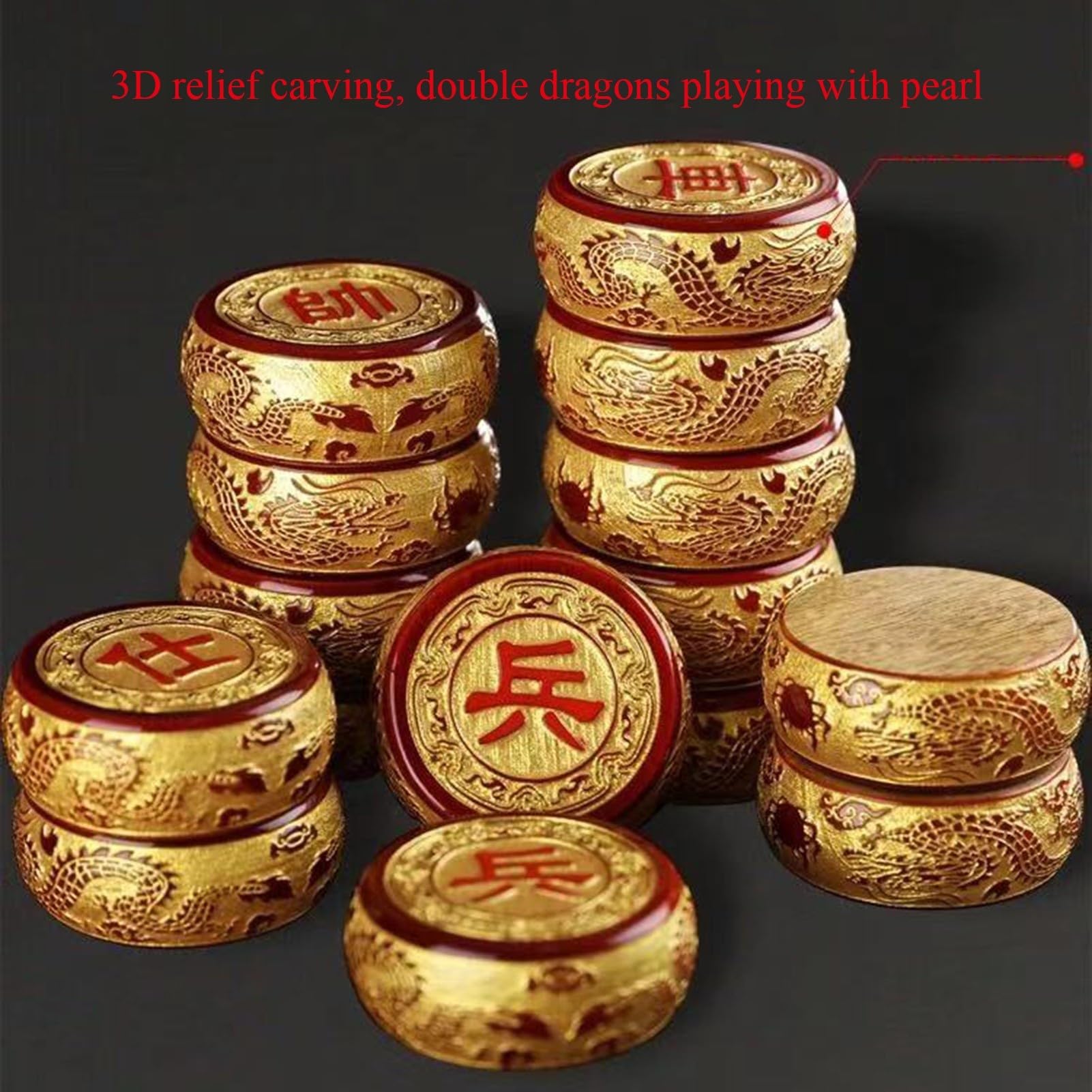 Faltbares chinesisches Chss Xiangqi-Reisespielset aus Holz