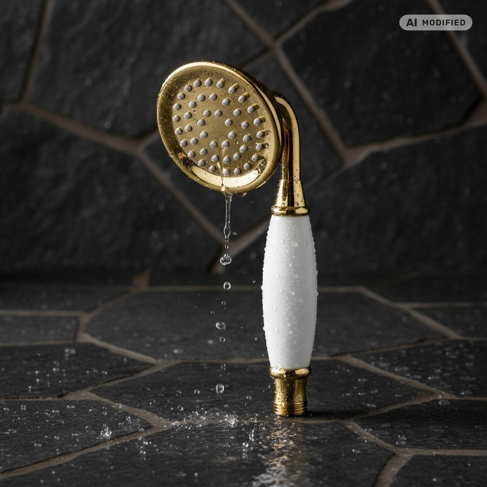 Paul Gurkes – Ducha de Retro Mano ducha latón pulido (Oro)