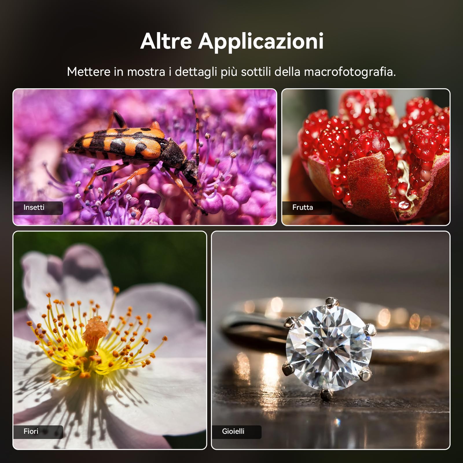 Obiettivo Macro Evil Eye Con Luce Di Riempimento Per Smartphone, Professionale HB100U Aggiornato Per Telefono Con Clip Universale Per Obiettivo, Per Fotografia Macro HD Per Iphone & Android