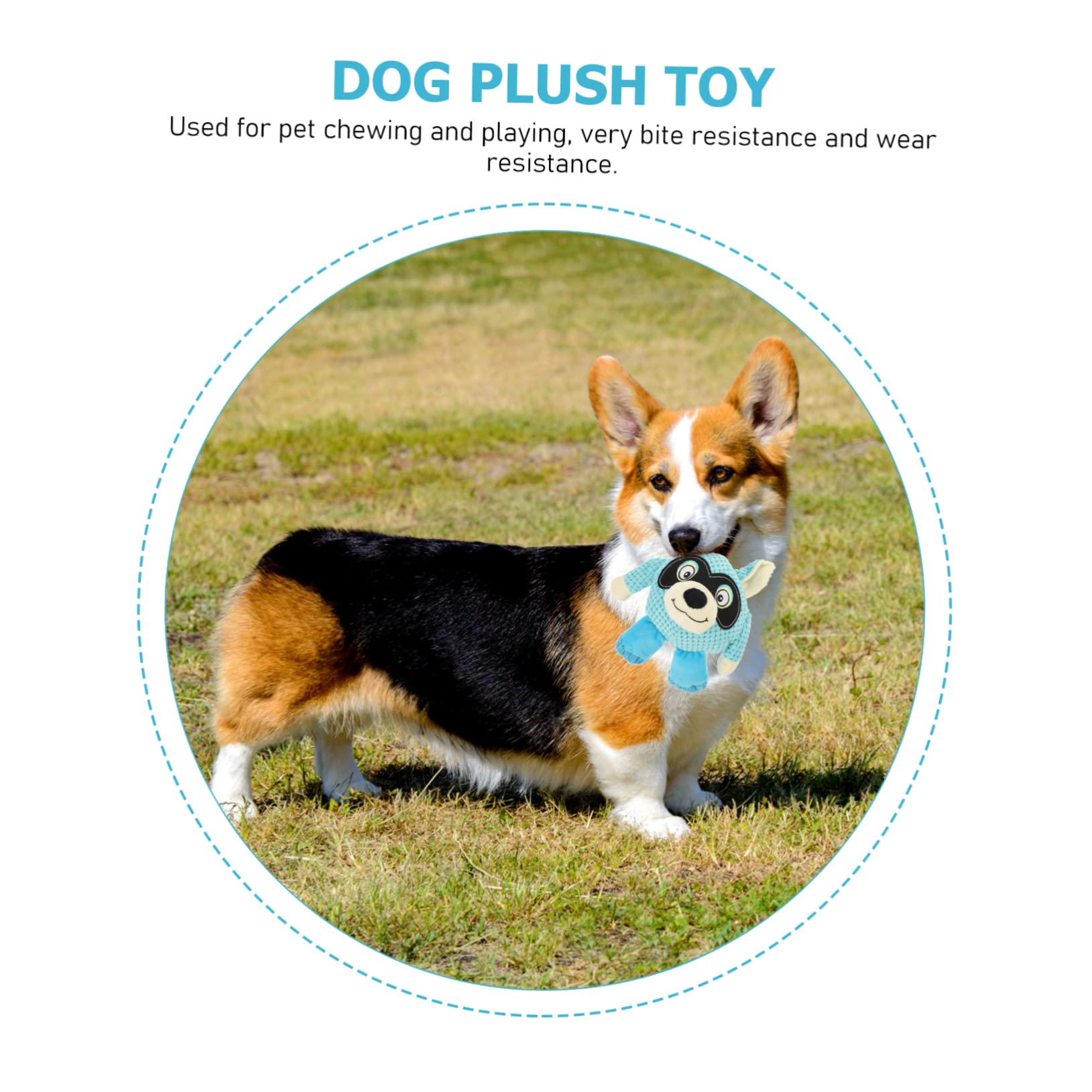 Sosoport 2piezas Juguete De Peluche para Perros Juguete Interactivo Sonido para Mascotas para Jugar Casa Aire Estimula La Salud Vínculo Tu Mascota