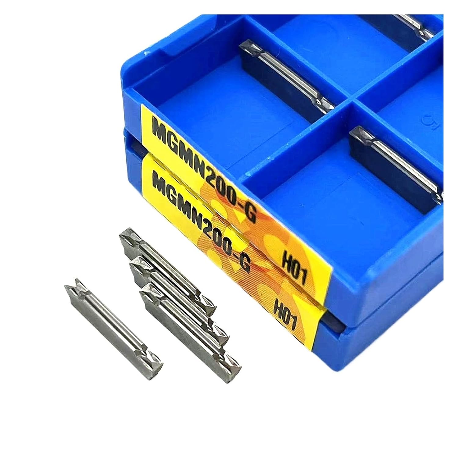 High Toughness Turning Blade Machine Accessories 10PCS MGMN200-G H01 Hard Alloy Aluminum External Turning Tool Copper and Grooving Cutting