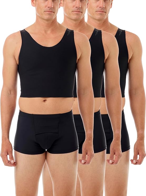 Underworks Men's Chest Binder Compression Vest