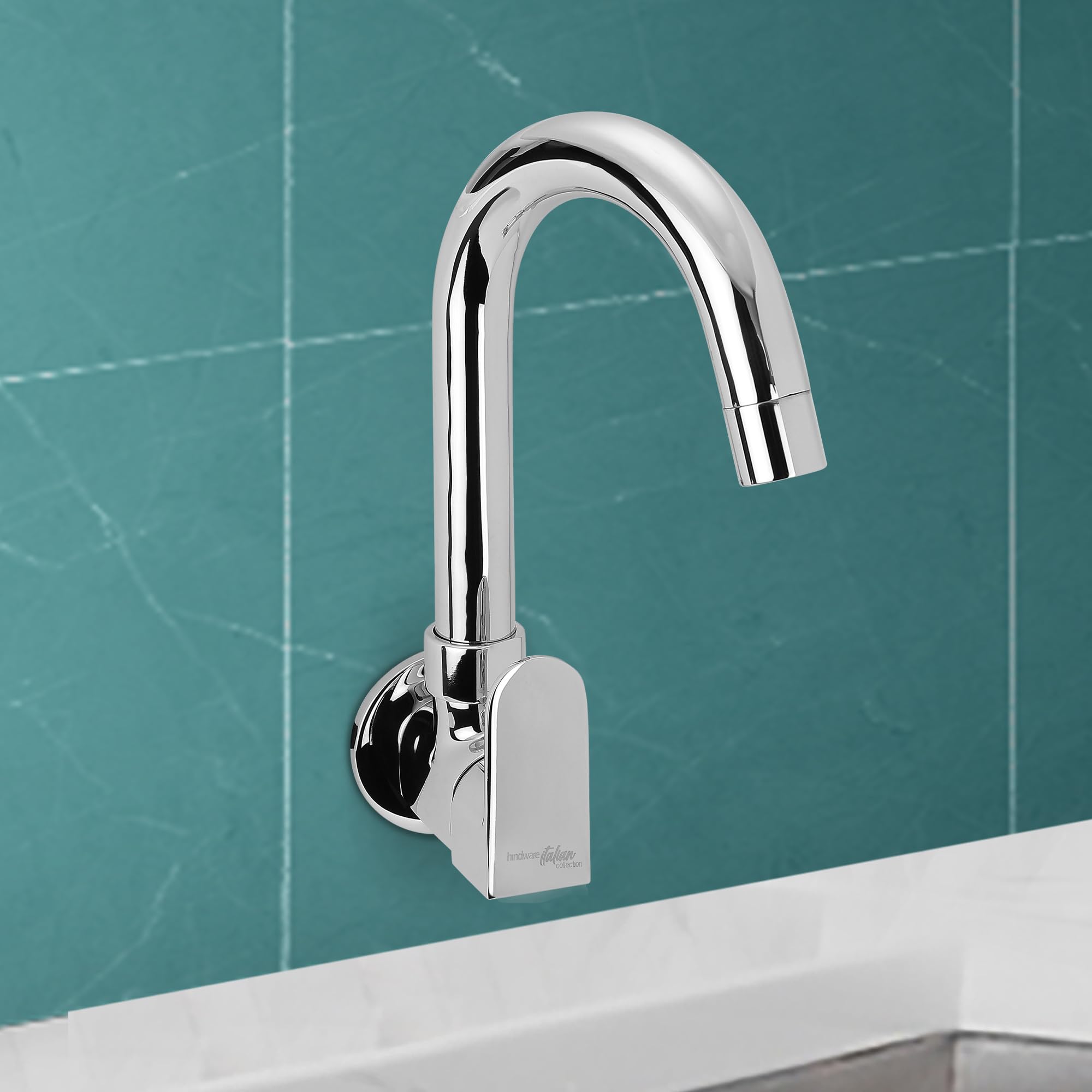 Hindware Italian Collection F340023CP Elegance Kitchen Sink Tap with Swivel Spout & Wall Flange (Wall Mounted), Brass with Chrome Finish, Kitchen Mixer Tap | 12-Year Manufacturer Warranty (B0BCQQ7CYQ) Amazon Price History, Amazon Price Tracker