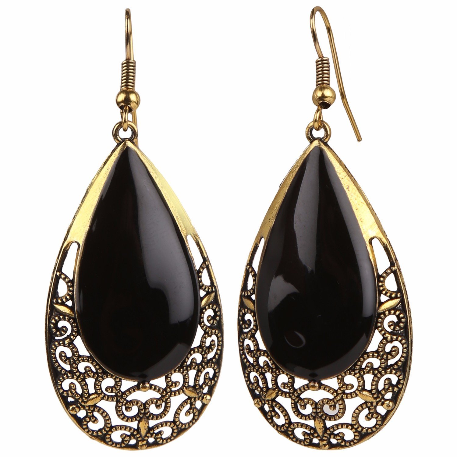 Efulgenz Oxidised Black Dangle & Drop Earrings For Girls And Women (B06XVXPY8D) Amazon Price History, Amazon Price Tracker