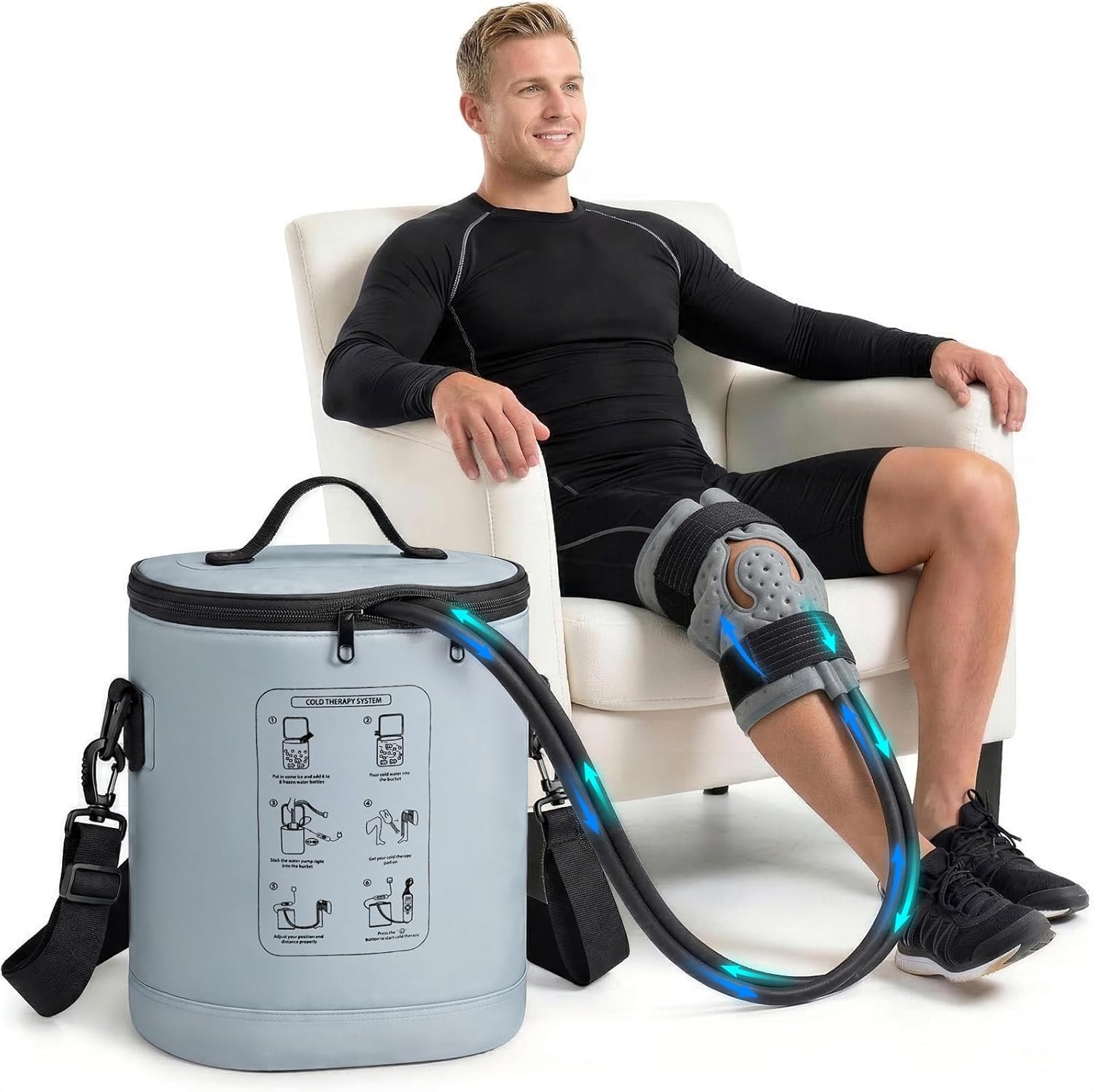 Ice Machine for Knee Pain - Portable Cold Therapy -10