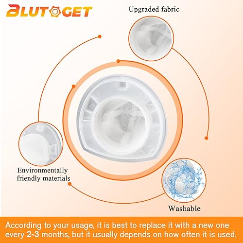 Miniatura 4 de Blutoget - Paquete de 12 filtros VF110 de repuesto para filtro de vacío de mano Black and Decker – Reemplaza CHV1410L HHVI315JO42 CHV9610 CHV1210