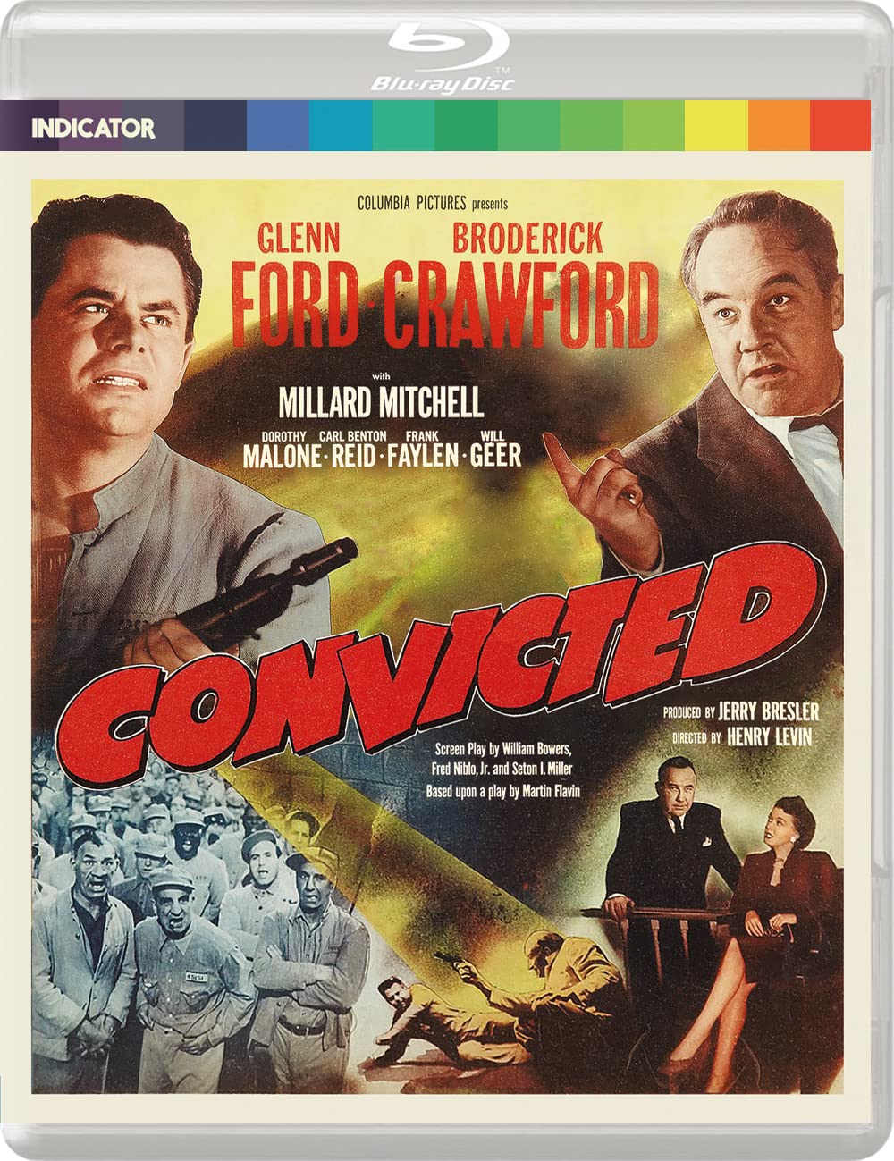 Convicted Blu-ray - New & Sealed - Glenn Ford & Broderick Crawford