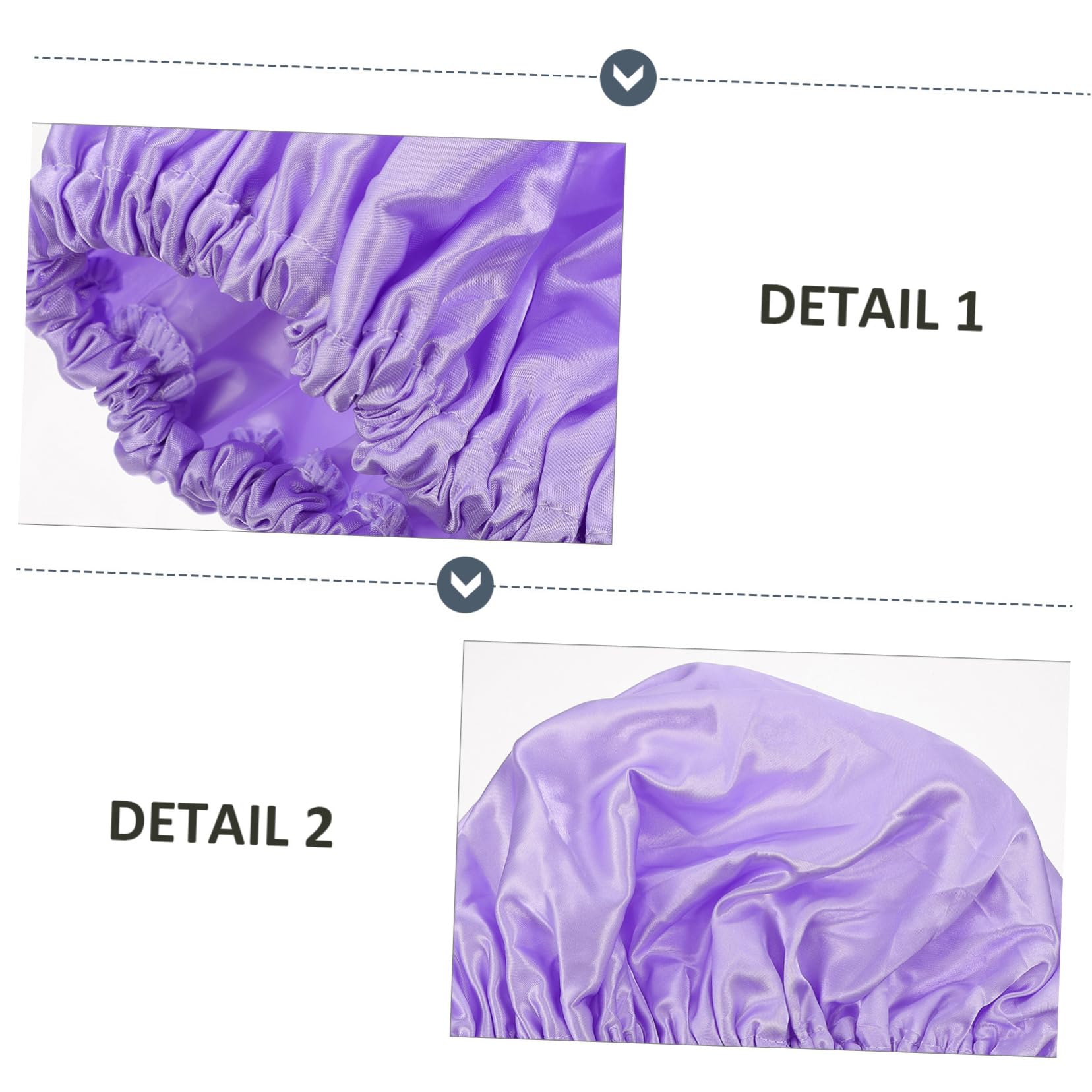 3 piezas Gorro de Ducha Reutilizable para Mujeres de Material Peva y Satén y Duradero para Baños y Lavado de Diseño Colores Sólidos Rosa Melocotón Gris