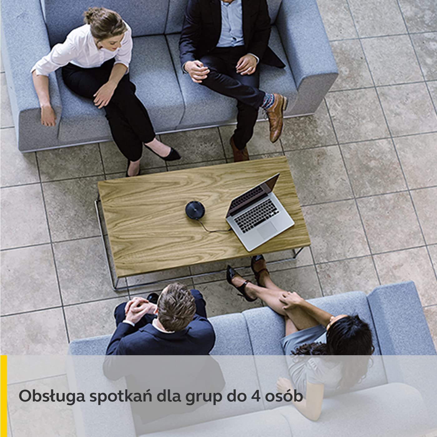 Jabra Speak 510 zestaw głośnomówiący - przenośny głośnik konferencyjny z USB, z certyfikatem zintegrowanej komunikacji UC - łączy się z laptopami, smartfonami i tabletami