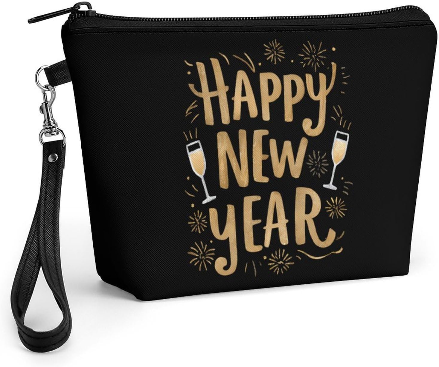 Happy New Year Women's Makeup Bag for Purse