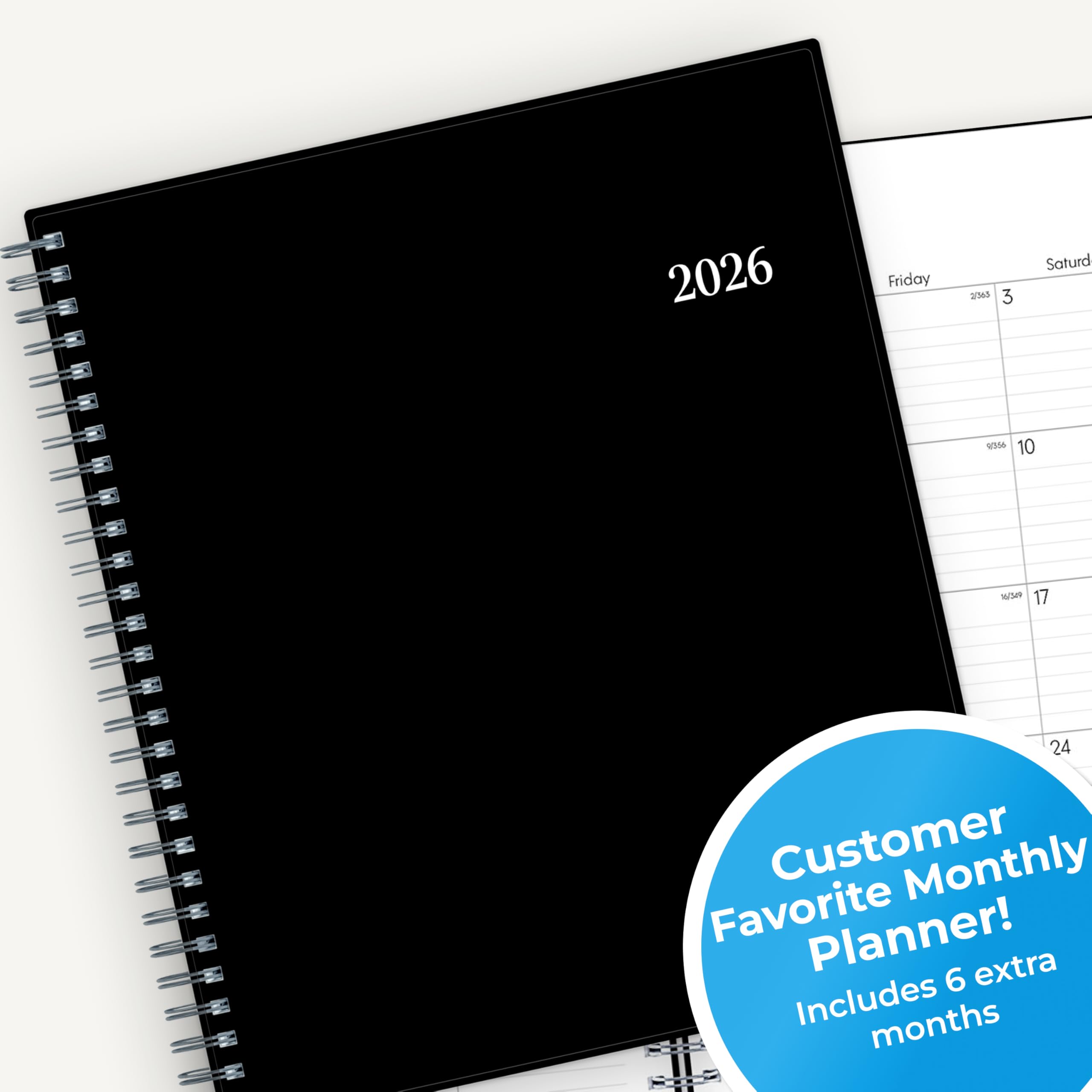 Blue Sky 2026 Monthly Planner Calendar January 2026 - December 2026 8 x 10 Monthly Layout Flexible Cover — view 5