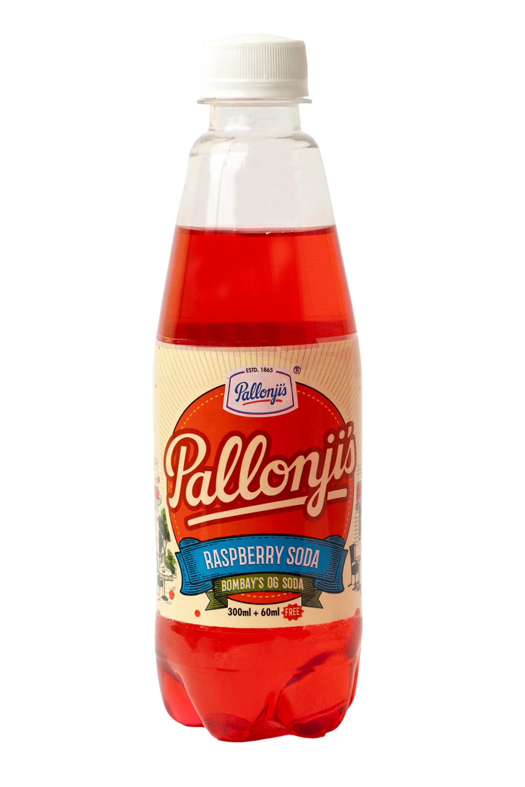 Pallonji's Raspberry Soda, Bombay's OG Soda, Carbonated Soft Drink, 300ml + 60ml Free-image-15