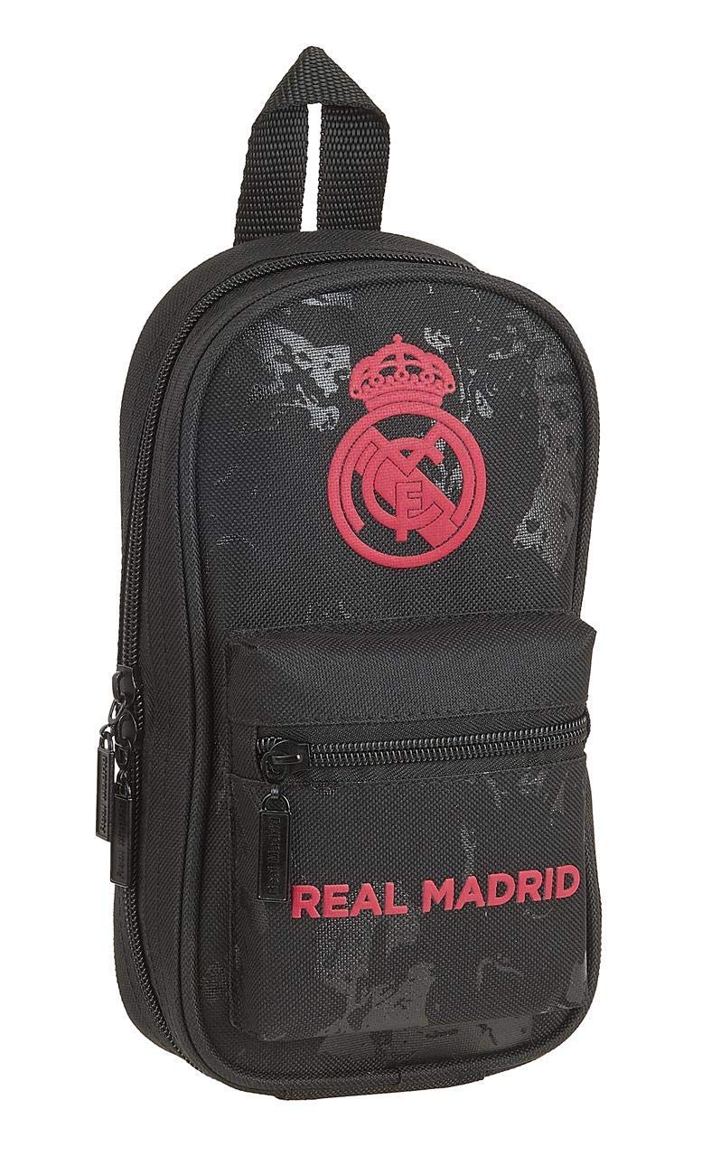 PLUMIER MOCHILA C/4 PORT.LLENOS REAL MADRID 3ª EQUIPACION