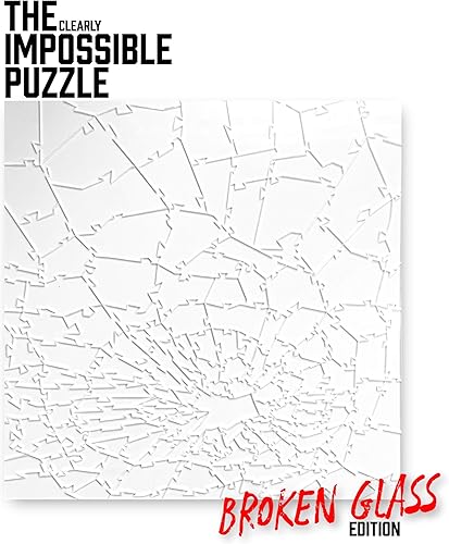 Miniatura 2 de Broken Glass Puzzle - Clear - Unique The Clearly Impossible Puzzle - Difficult and Fun! - 161 Pieces 10 x 10''