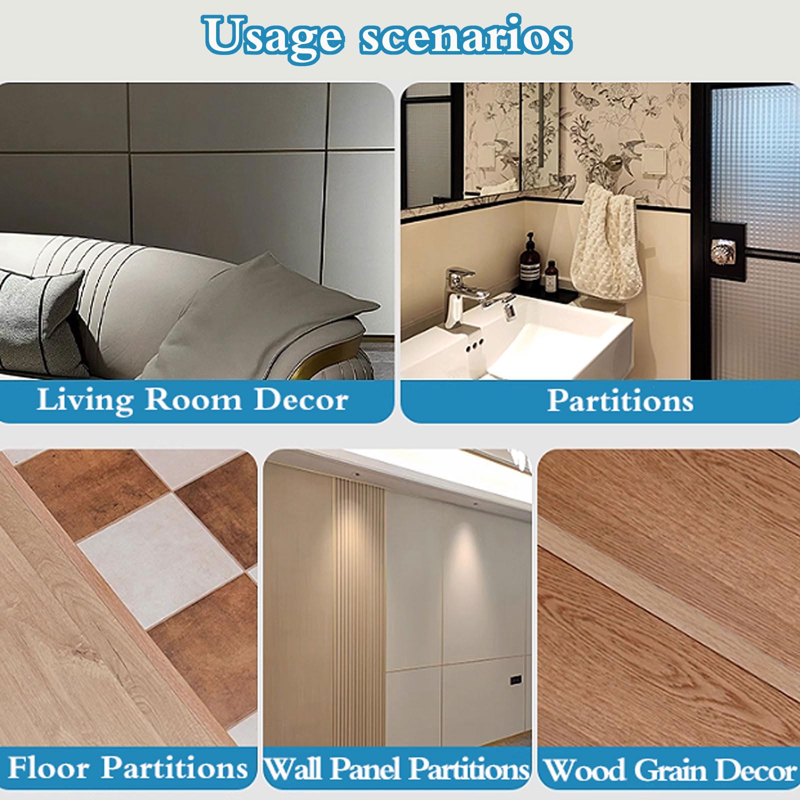3PCS A T Finitura Effetto Legno,Profilo T in Alluminio,Striscia di Transizione A T per Pavimenti,Liscio,Impermeabile,per Unire Fessure nel Pavimento E Transizioni tra Porte