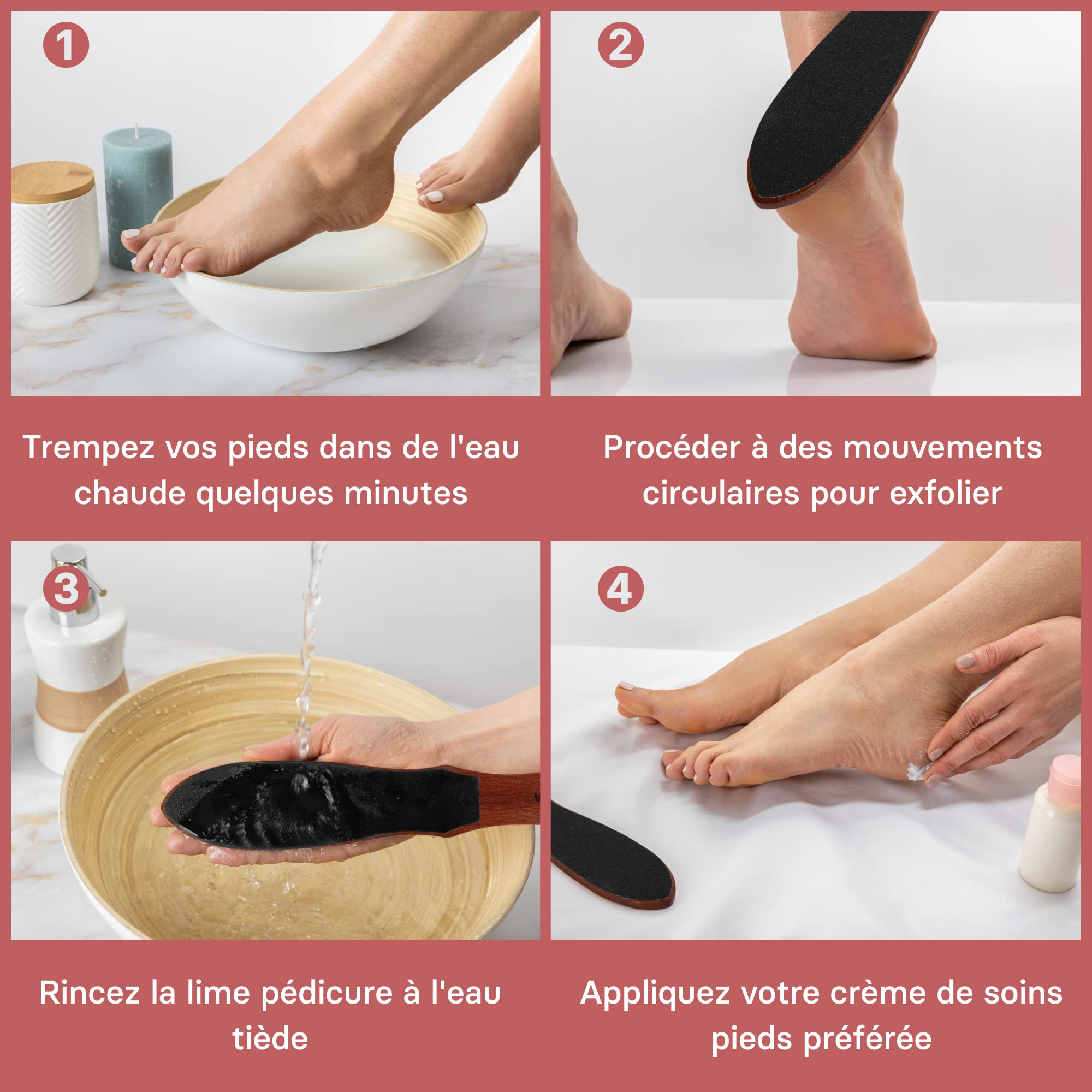 Râpe Pieds VALNEO - Pour Peaux Sèches Ou Rêches, Grains Fin Et Gros - Soin Des Pieds à Domicile