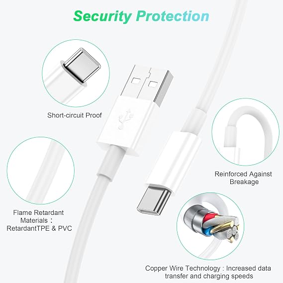 USB to USB C Cable 6ft 2Pack for iPhone 15/16/17 Charger Cord, Car Carplay Cable Fast Charging Compatible for Apple 17 Pro Max/16 Plus/for IPad Pro 12.9/11/Air 5th/4th Mini Gen, Type C Charge 6 Foot