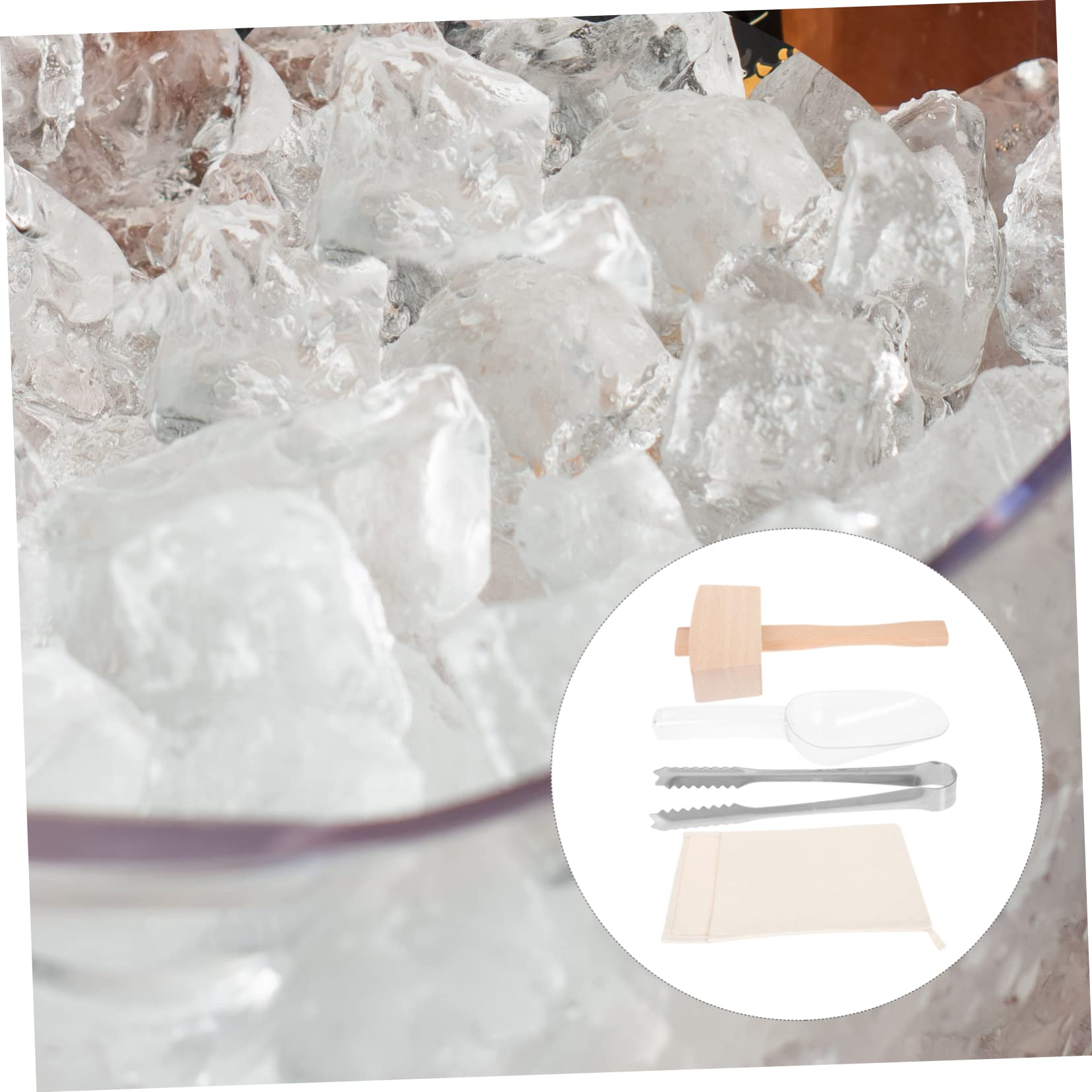 SOIMISS Bolsa De Hielo Casera De Hielo De Madera Herramientas para Bar y Pub para Fiestas Casa