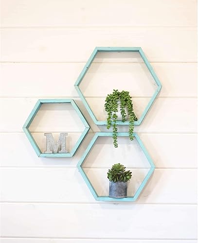 Miniatura 9 de BarnwoodUSA - Estantería de madera para colgar 100 % madera reciclada