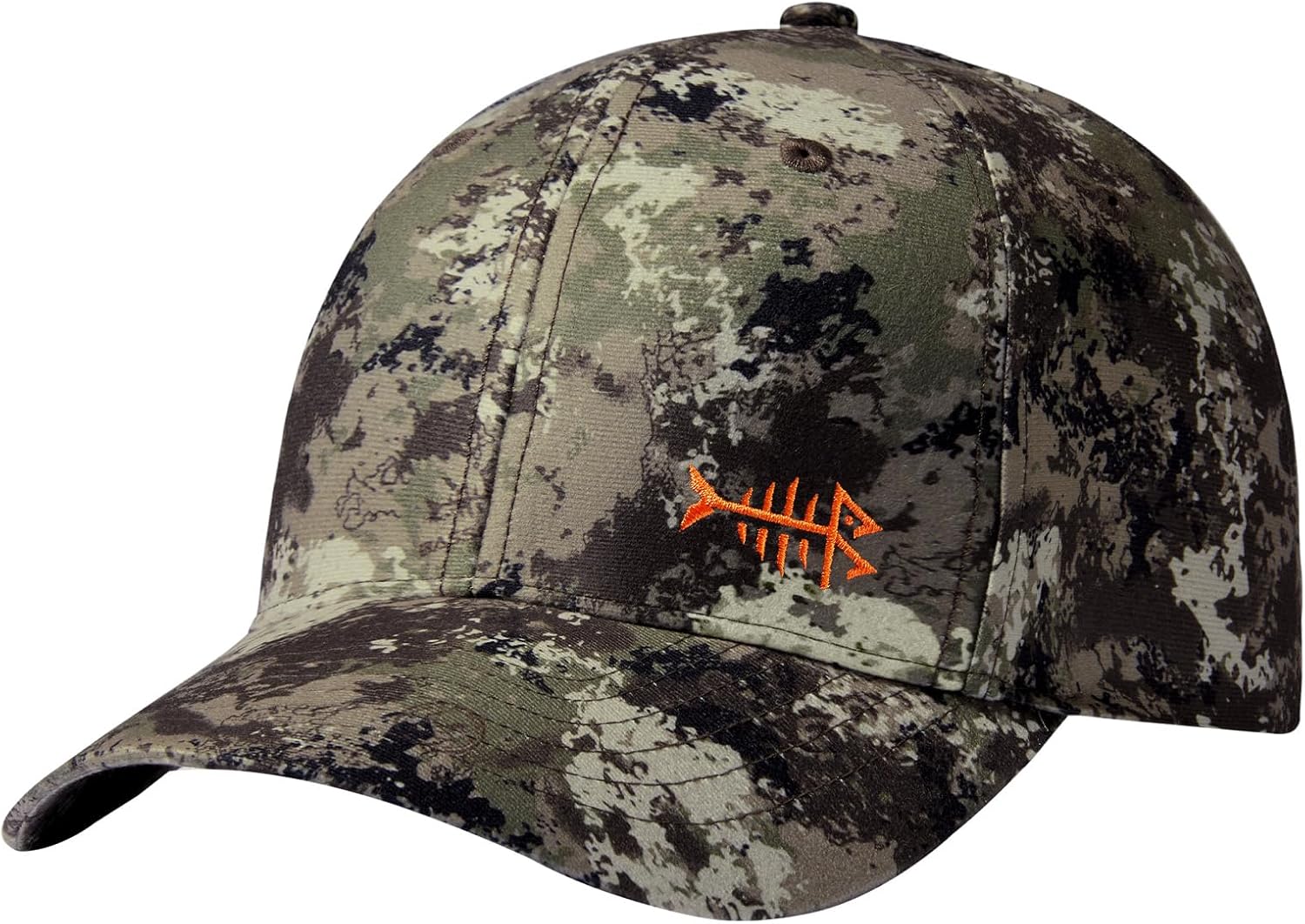BASSDASH Camo Fishing Hunting Hat Unisex Adjustable Baseball Cap