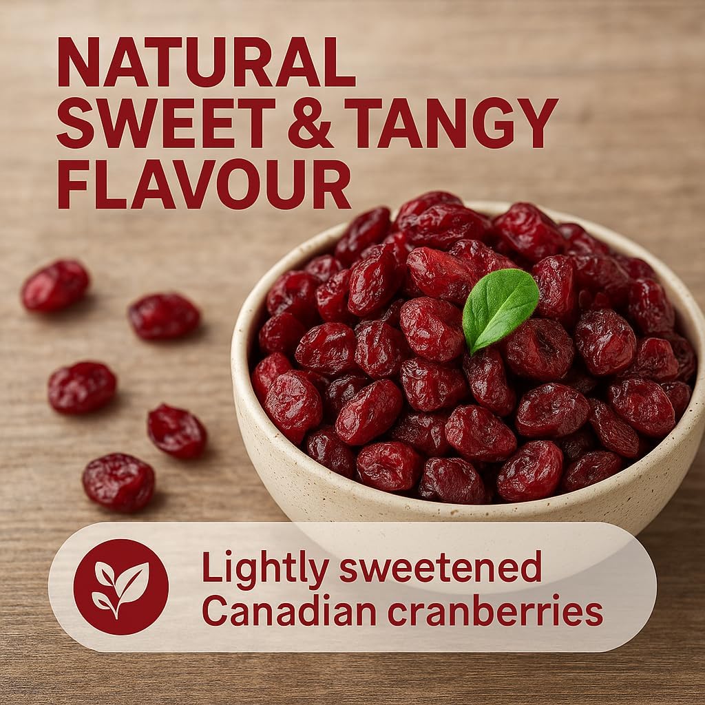 GiDeli Cranberries getrocknet 3 x 5 kg – aromatische Trockenfrüchte, Cranberries ideal als Snack, im Müsli, Joghurt oder zum Backen, natürlich fruchtiger Geschmack