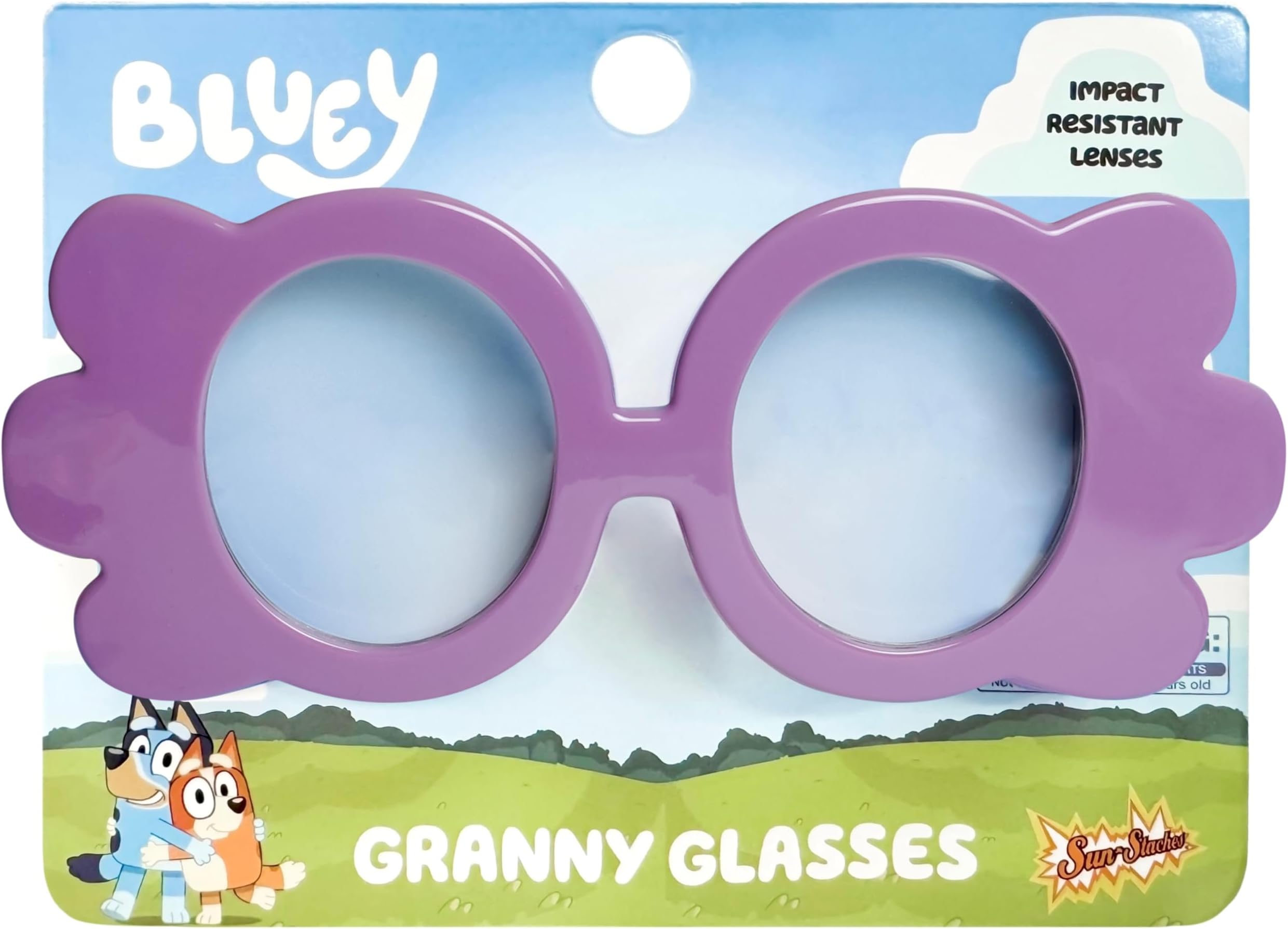 BLUEY Granny Glasses | Official Bluey Dress Up as Rita and Janet | Clear Lenses | Adult or Child Size
