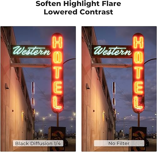 Miniatura 4 de K&F Concept Filtro de efecto cinematográfico de niebla de 14 de 2.638in con 18 revestimientos multicapa para fotografía de videovlogretrato (serie K)