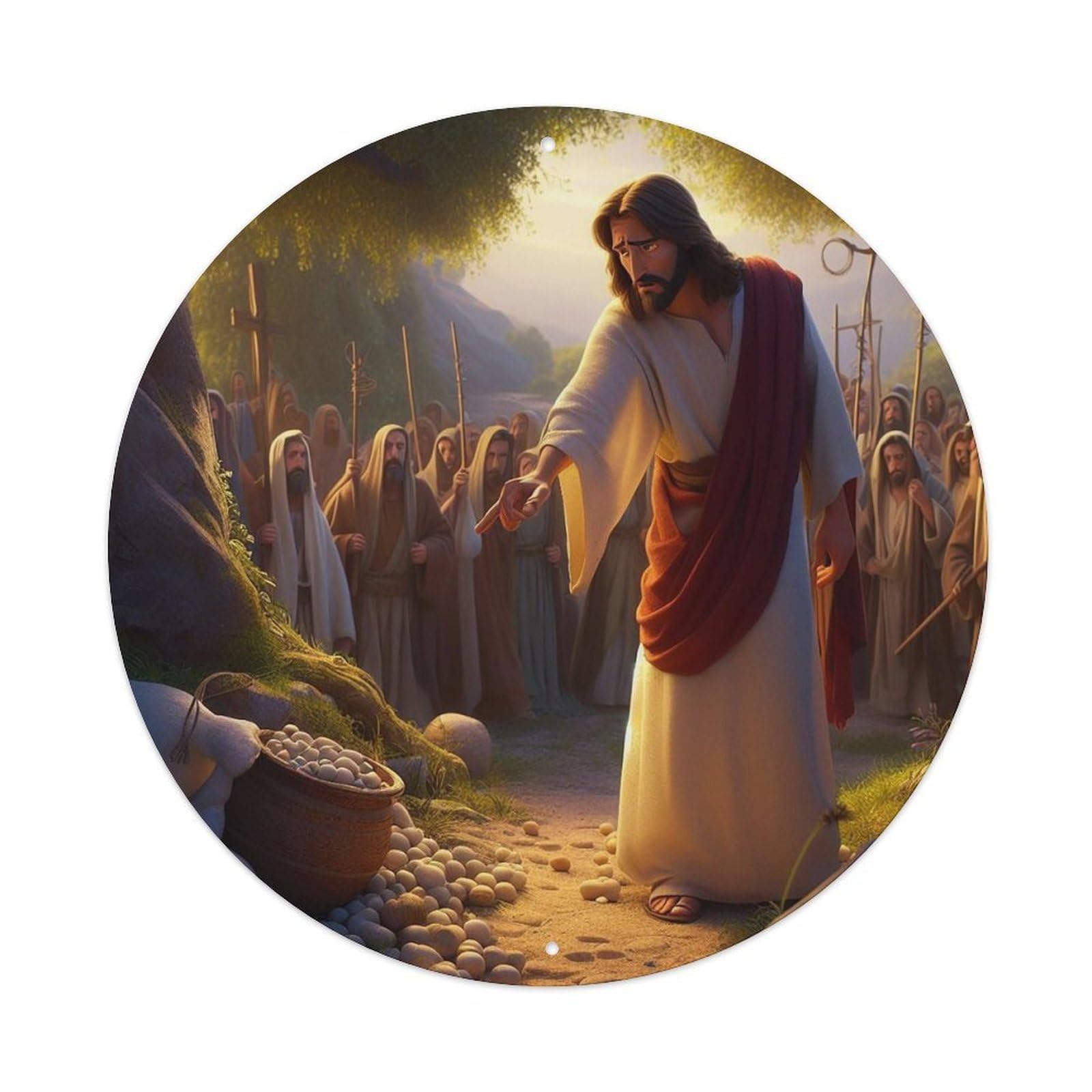 Religious Jesus The Saviour Metal Tin Sign