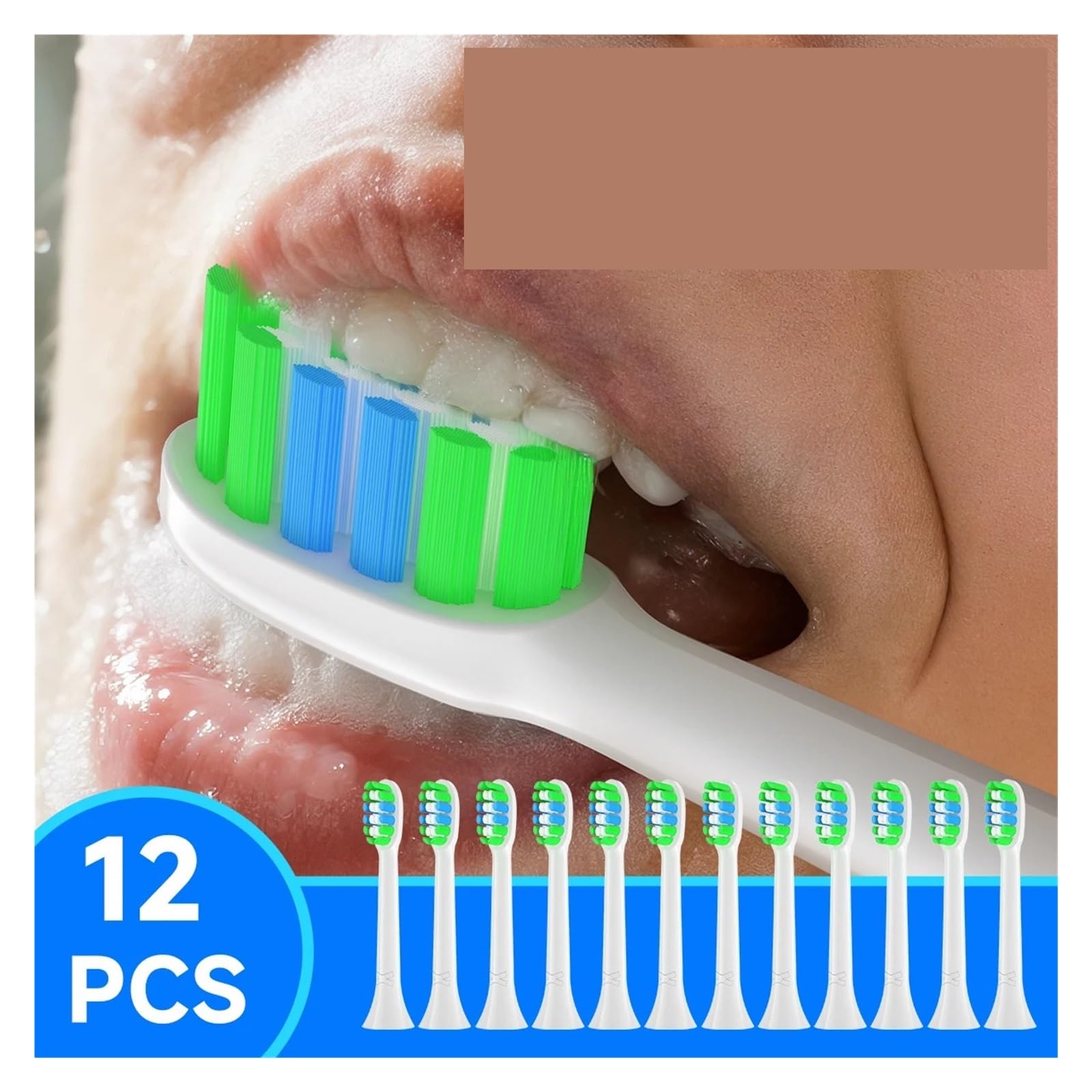 Bürstenköpfe für Erwachsene 4/8/12/20PCS, kompatibel mit Philips | Kunststoff-Zahnbürstenköpfe für täglichen Wechsel und normale Mundpflege(20HB70)