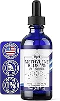Vista 2 de Biopharm Azul de metileno, 1% USP (farmacéutica) Grado: 2 × 1.7 fl oz Twin Pack Glass: probado por terceros