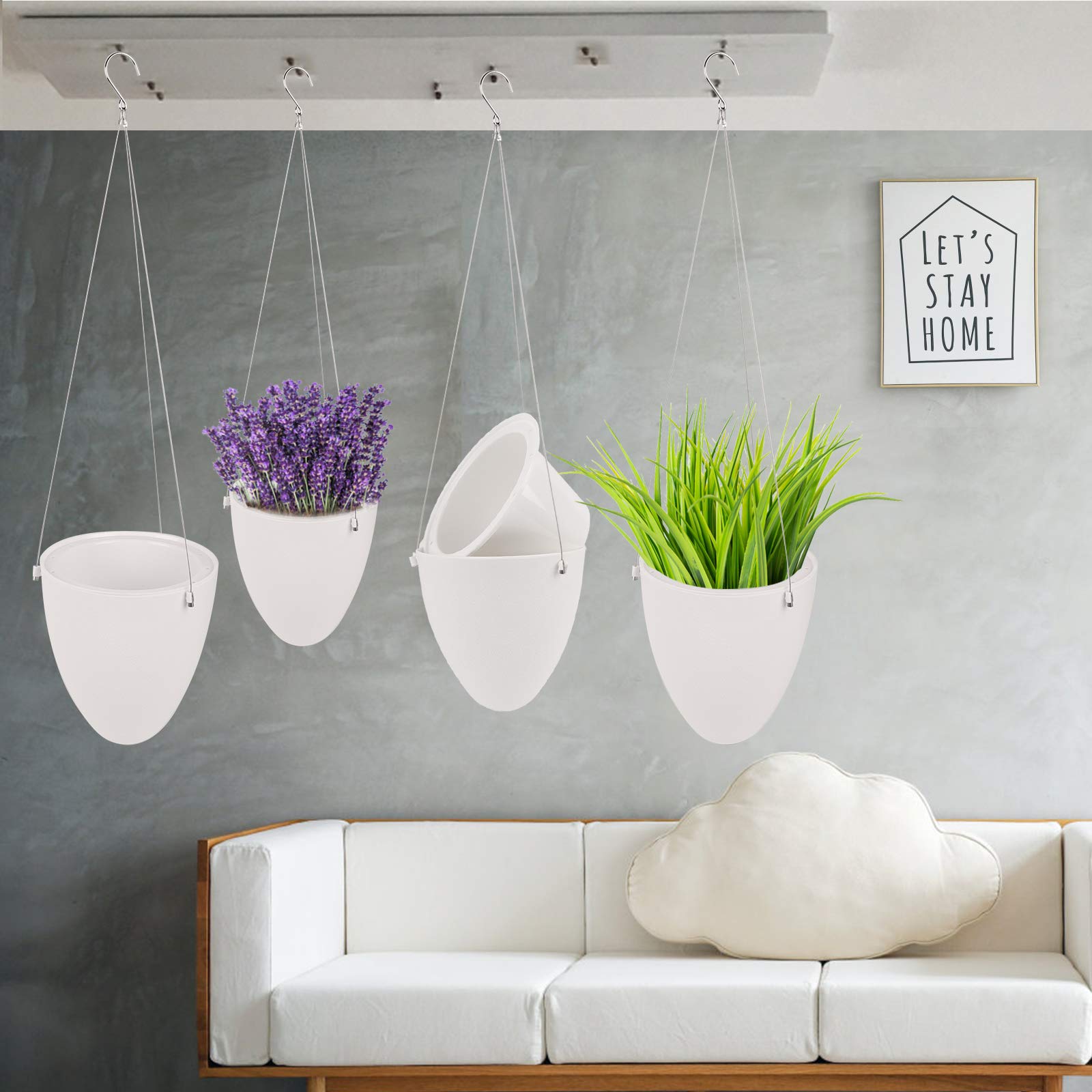 Gadgy Vasi da Parete | Set di 3 Fioriere da Appendere | Porta Piante da Parete in Ceramica