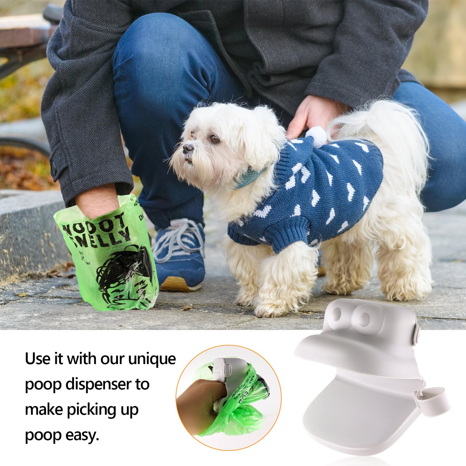 Sacchetti Per Bisogni Cane Biodegradabili - 150 Pezzi Extra Spessi E Anti-odore - Foto 8