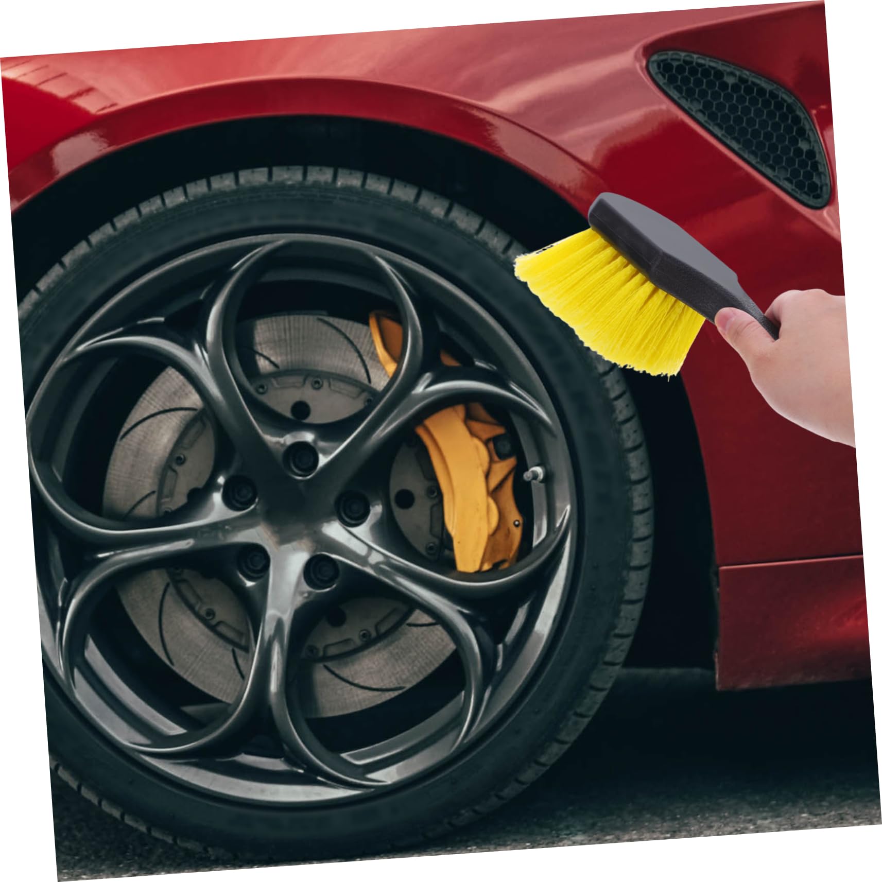 TOPBATHY 9stücke Autoreinigungsset Innenraum Mit Felgenbürste Reifenbürste Auto Und Weichen Reinigungsbürsten Für Detailing Lüftungsschlitze Und Armaturenbrett