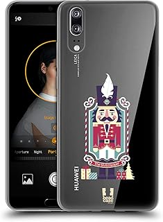 Head Case Designs Soldatino Schiaccianoci Natale Cover in Morbido Gel e Sfondo di Design Abbinato Compatibile con Huawei P20