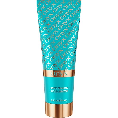 Onyx Strongest Dark Tanning Accelerator Lotion - Effective Tan Enhancer for Indoor & Outdoor Sun - Accelerates Melanin Production - No Stains & Streaks | Super Moisturizing | Tropical Scent | No-SPF