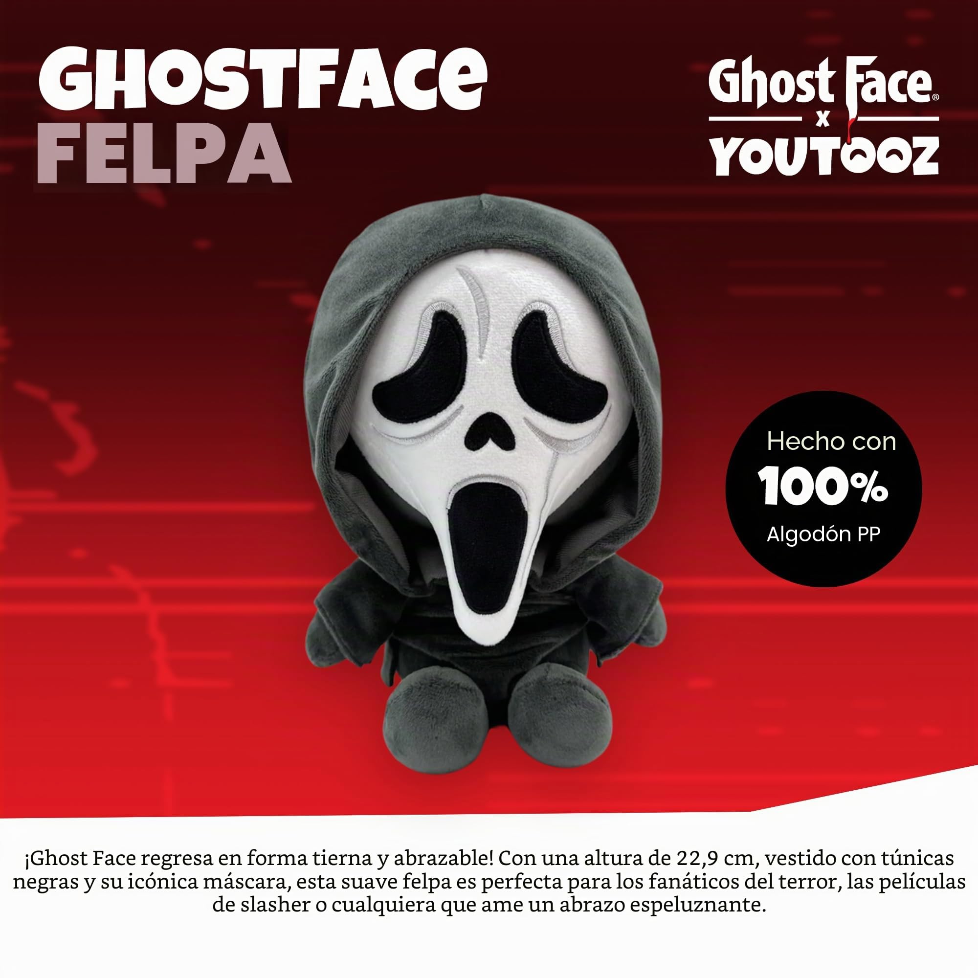 Youtooz - Peluche Scream: Ghost Face (9 Pulgadas)