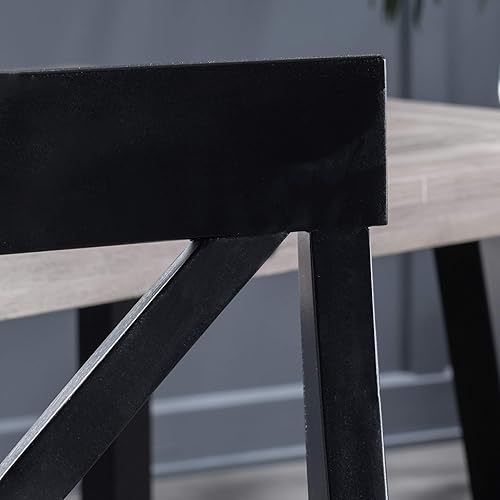 Miniatura 8 de Christopher Knight Home Roshan Farmhouse - Sillas de comedor de madera de acacia, color negro