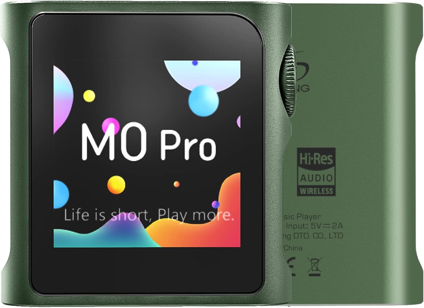 SHANLING M0 Pro MP3 Player with Bluetooth，Hi-Res Portable Music Player，Digital Audio Player 1.54” HD Touch Screen up to 15 Hour Battery Bluetooth and USB Type-C dongle 3.5mm Jacks